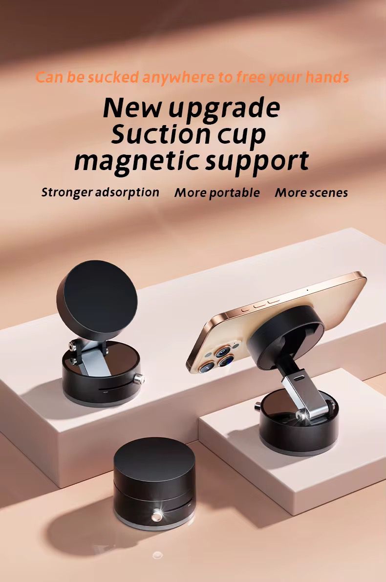 Support de téléphone magnétique à ventouse double face extensible